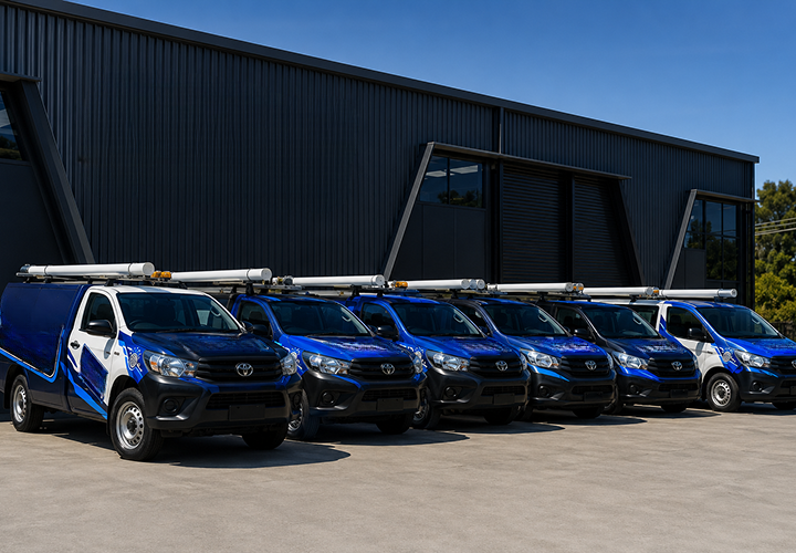 Fleet of Darlinghurst Blocked Drains plumbing vans