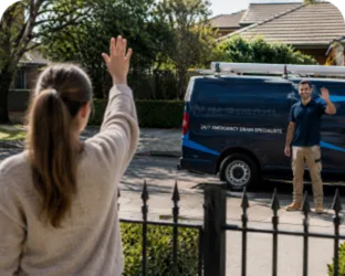 Happy Darlinghurst customer after the job is finished